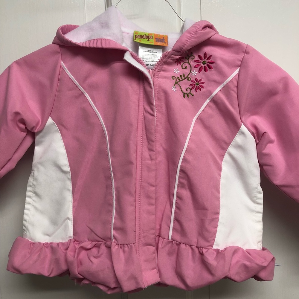 Penelope Mack Little Girls Pink Jacket